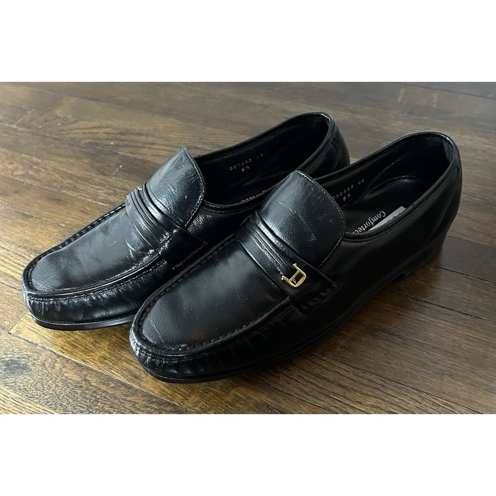 mens florsheim Loafer Shoes Black Size 9 Leather Comfort Classic Timeless